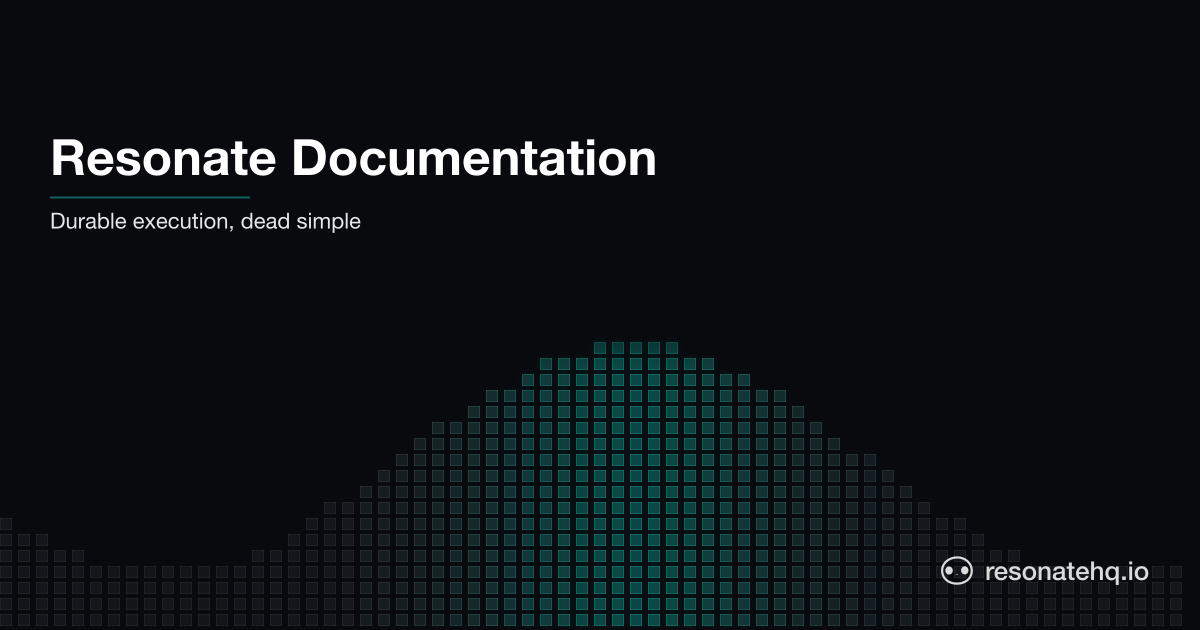 Home — Resonate Docs